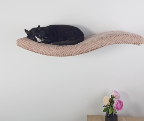 Półka ścienna dla kota, wisząca FALA NL 75 cm SH-M-W75UL