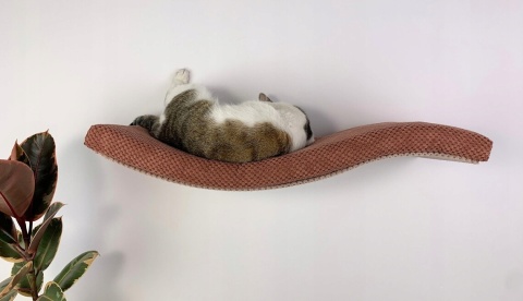 Półka ścienna dla kota, wisząca FALA NL 75 cm SH-M-W75UL